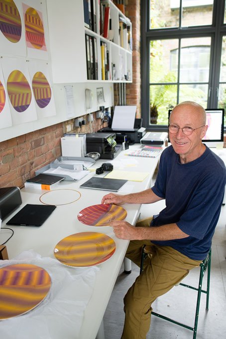 Martin Smith in his studio in London 2016
